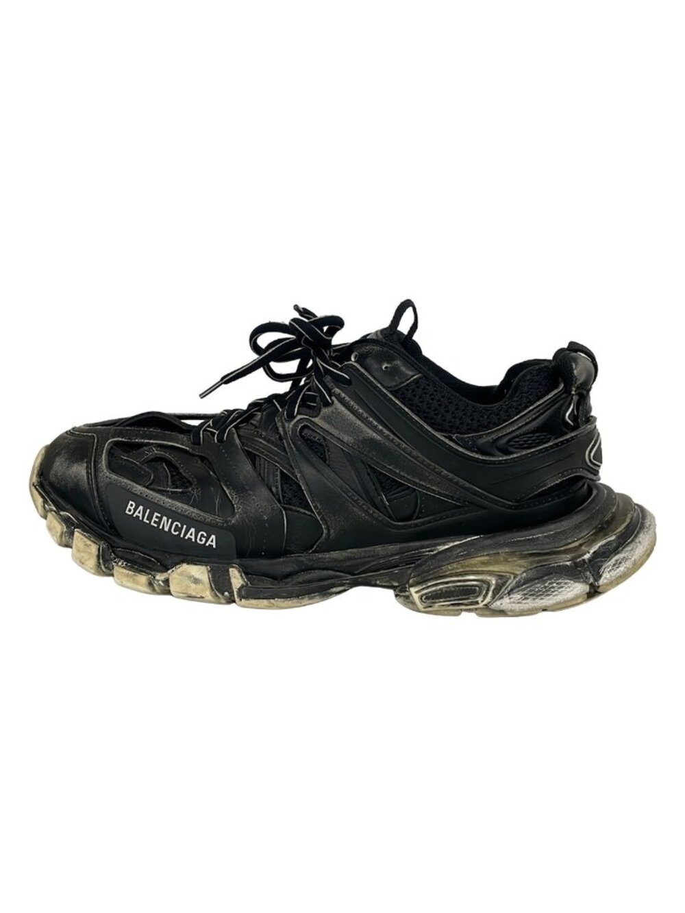 Balenciaga Sneakers Track Trainers Black Leather